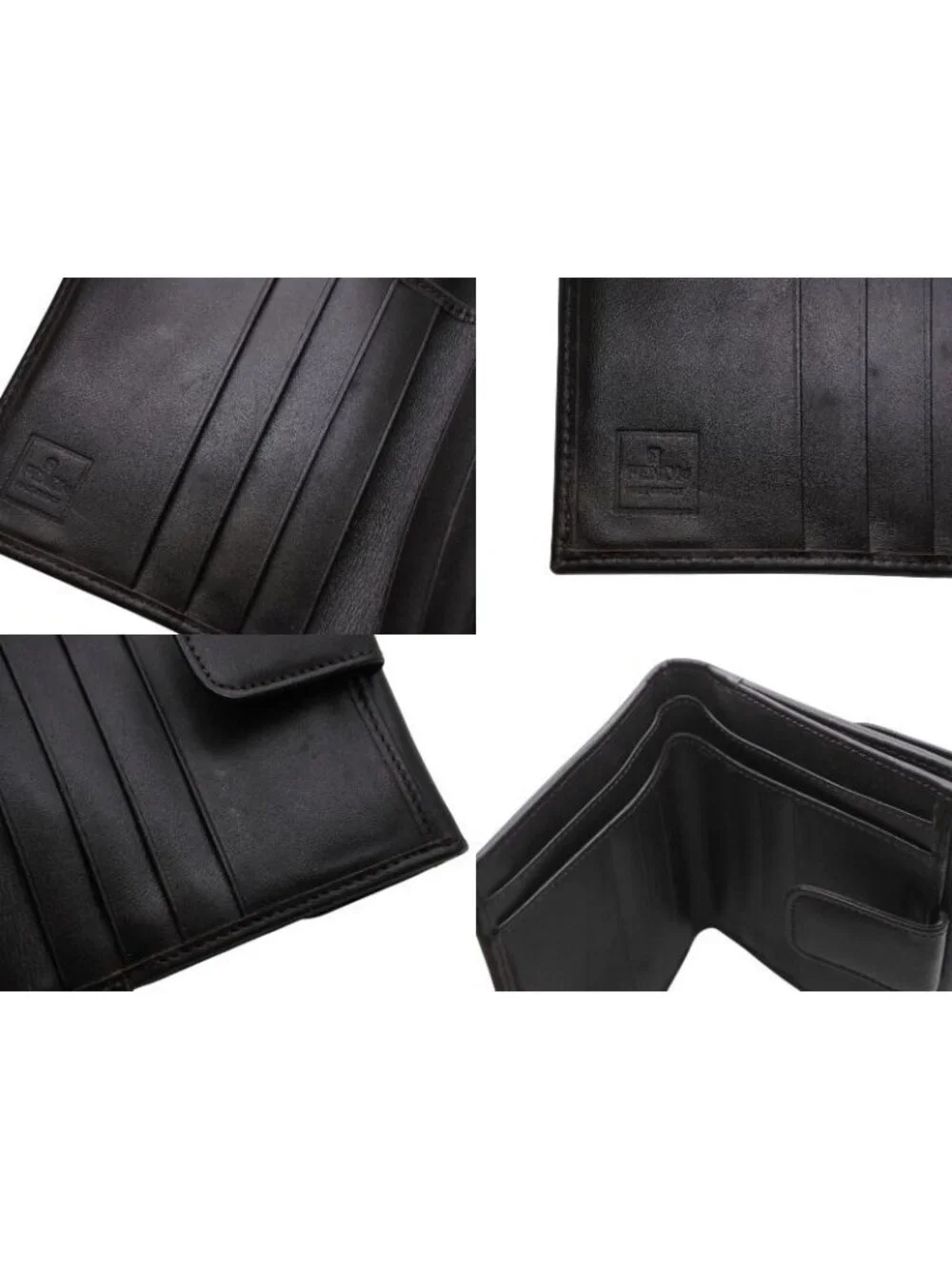Fendi Zucca Pattern Bifold Wallet Compact Canvas Leather Brown